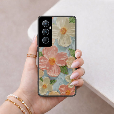Realme C65 Cover - Floral Series 4 - HQ Premium Shine Durable Shatterproof Case
