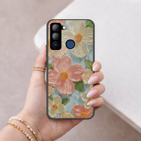 Tecno Pop 5 LTE Cover - Floral Series 4 - HQ Premium Shine Durable Shatterproof Case