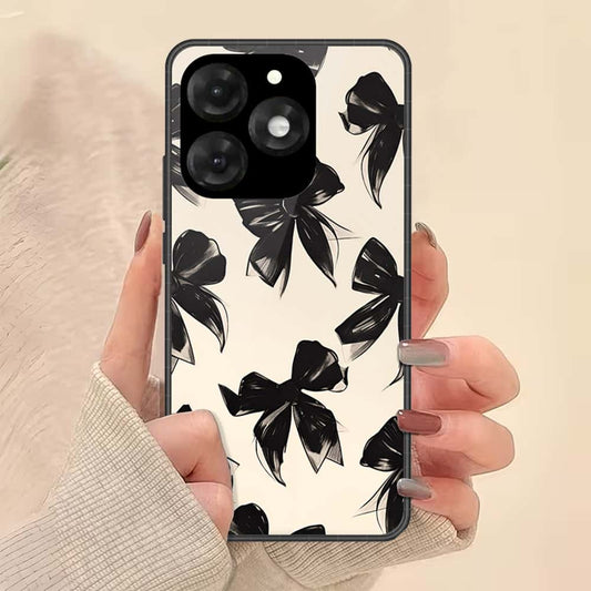 itel A70 Cover - ONation Bow Series - HQ Premium Shine Durable Shatterproof Case