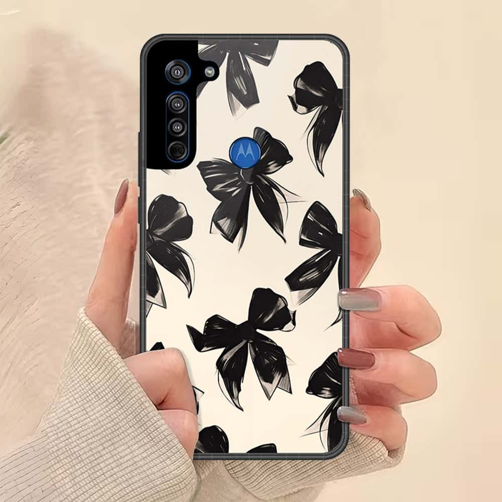Motorola Moto G8 Cover - ONation Bow Series - HQ Premium Shine Durable Shatterproof Case