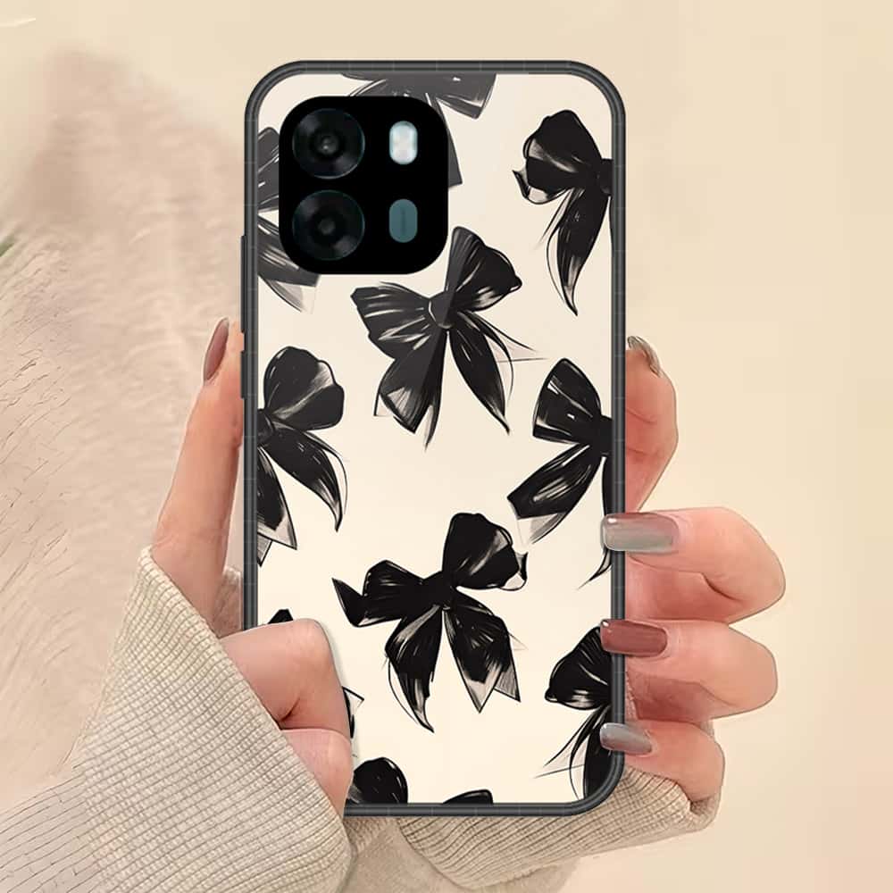 Oppo A6v Cover - ONation Bow Series - HQ Premium Shine Durable Shatterproof Case