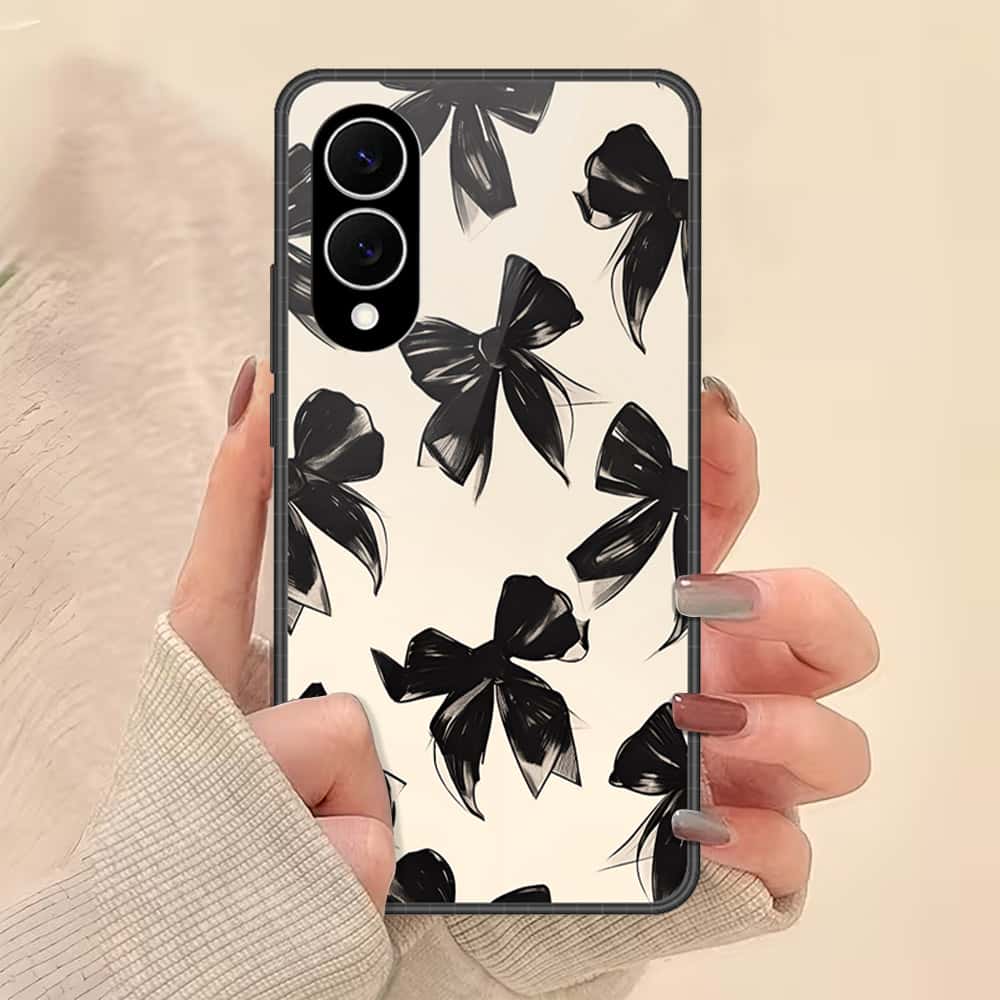 Samsung Galaxy S25 Edge Cover - ONation Bow Series - HQ Premium Shine Durable Shatterproof Case