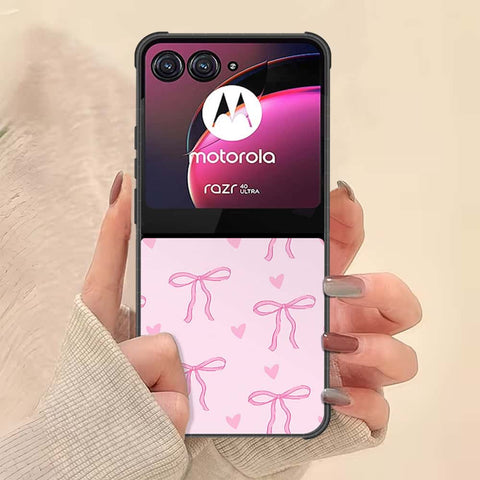 Motorola Razr 40 Ultra Cover - ONation Bow Series - HQ Premium Shine Durable Shatterproof Case