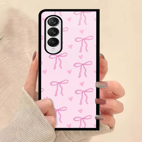 Samsung Galaxy Z Fold 4 5G Cover - ONation Bow Series - HQ Premium Shine Durable Shatterproof Case