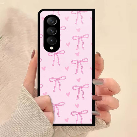 Samsung Galaxy Z Fold 3 5G Cover - ONation Bow Series - HQ Premium Shine Durable Shatterproof Case