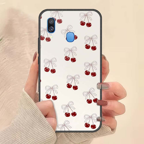 Samsung Galaxy A40 Cover - ONation Bow Series - HQ Premium Shine Durable Shatterproof Case