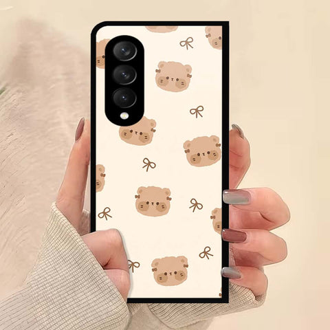 Samsung Galaxy Z Fold 3 5G Cover - ONation Bow Series - HQ Premium Shine Durable Shatterproof Case