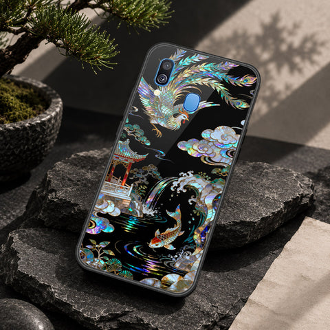 Samsung Galaxy A40 Cover - Pearl Dynasty Series - HQ Premium Shine Durable Shatterproof Case