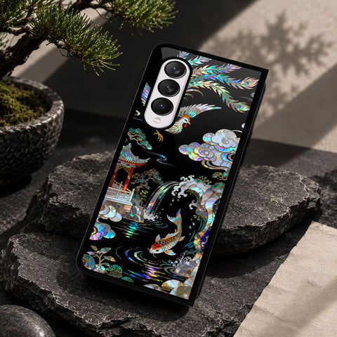 Samsung Galaxy Z Fold 4 5G Cover - Pearl Dynasty Series - HQ Premium Shine Durable Shatterproof Case