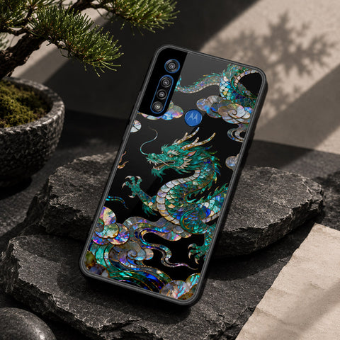Motorola One Macro Cover - Pearl Dynasty Series - HQ Premium Shine Durable Shatterproof Case