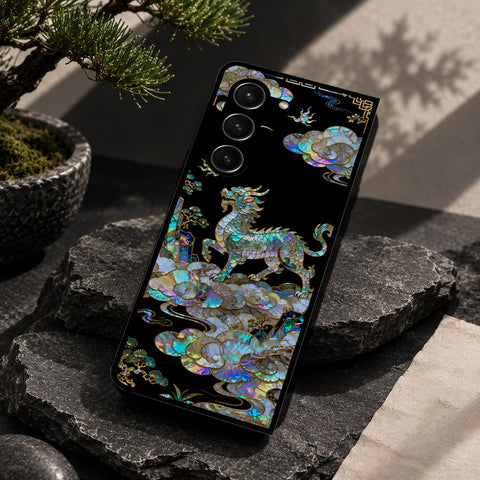 Samsung Galaxy Z Fold 5 5G Cover - Pearl Dynasty Series - HQ Premium Shine Durable Shatterproof Case