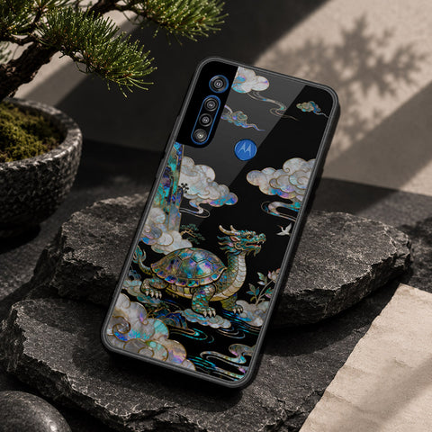 Motorola One Macro Cover - Pearl Dynasty Series - HQ Premium Shine Durable Shatterproof Case