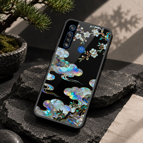 Motorola One Macro Cover - Pearl Dynasty Series - HQ Premium Shine Durable Shatterproof Case
