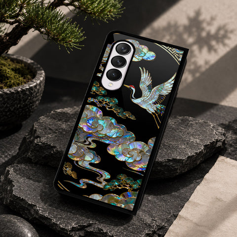 Samsung Galaxy Z Fold 4 5G Cover - Pearl Dynasty Series - HQ Premium Shine Durable Shatterproof Case