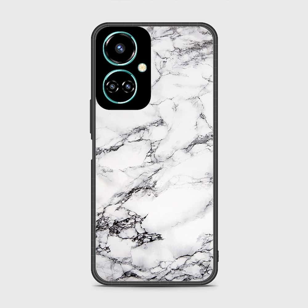 Tecno Camon 19 Pro Cover- White Marble Series - HQ Premium Shine Durable Shatterproof Case