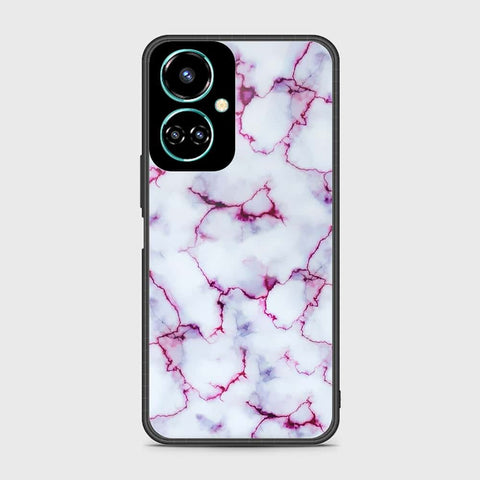 Tecno Camon 19 Pro Cover- White Marble Series - HQ Premium Shine Durable Shatterproof Case