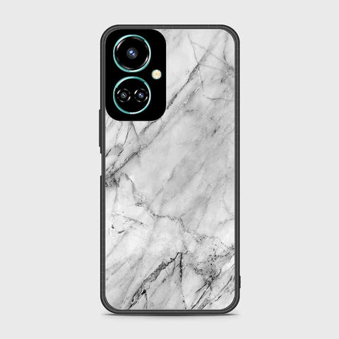 Tecno Camon 19 Pro Cover- White Marble Series - HQ Premium Shine Durable Shatterproof Case