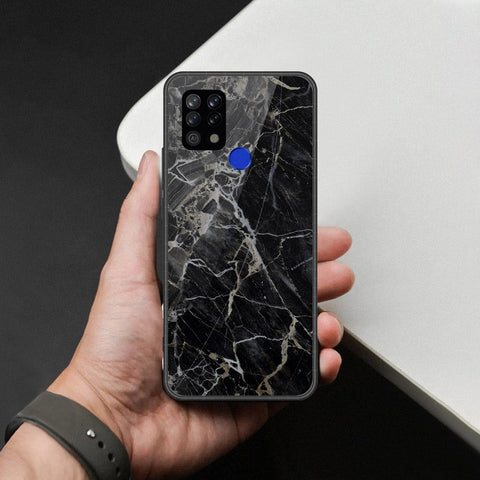 Tecno Pova LD7 Cover - Black Marble Series - HQ Premium Shine Durable Shatterproof Case