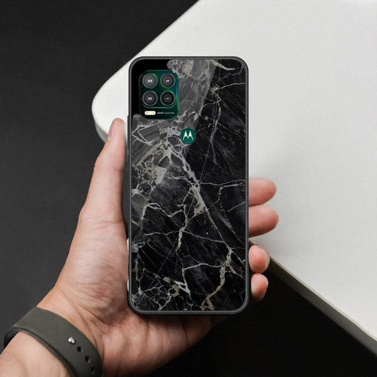 Motorola Moto G Stylus 5G Cover - Black Marble Series - HQ Premium Shine Durable Shatterproof Case