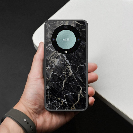 Honor Magic 5 Lite Cover - Black Marble Series - HQ Premium Shine Durable Shatterproof Case