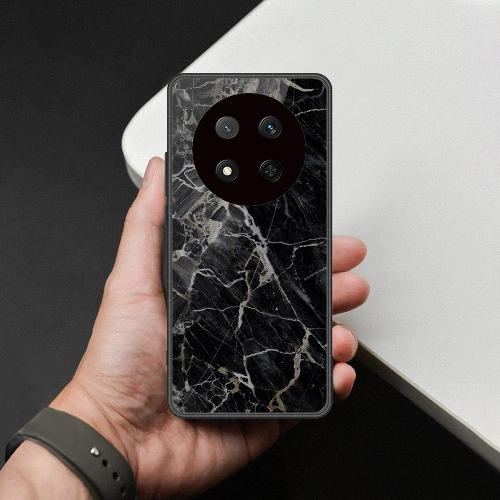 Honor X9c Cover - Black Marble Series - HQ Premium Shine Durable Shatterproof Case
