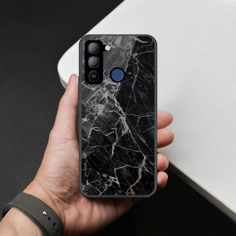 Tecno Pop 5 Pro Cover - Black Marble Series - HQ Premium Shine Durable Shatterproof Case