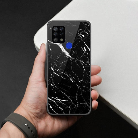 Tecno Pova LD7 Cover - Black Marble Series - HQ Premium Shine Durable Shatterproof Case