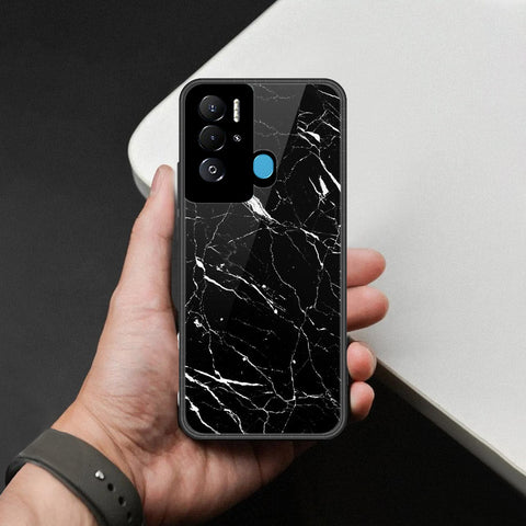 Tecno Pova Neo Cover - Black Marble Series - HQ Premium Shine Durable Shatterproof Case