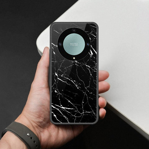 Honor X40 Cover - Black Marble Series - HQ Premium Shine Durable Shatterproof Case