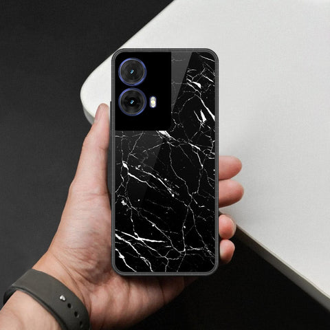 Motorola Moto G85 Cover - Black Marble Series - HQ Premium Shine Durable Shatterproof Case