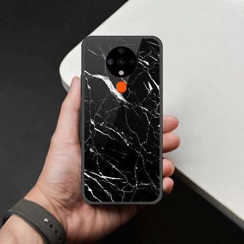 Tecno Spark Go 2020 Cover - Black Marble Series - HQ Premium Shine Durable Shatterproof Case