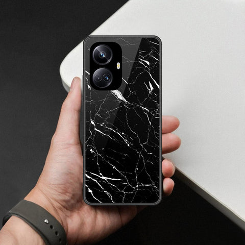 Realme 10 Pro Plus Cover - Black Marble Series - HQ Premium Shine Durable Shatterproof Case