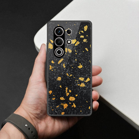 itel S25 Ultra Cover - Black Marble Series - HQ Premium Shine Durable Shatterproof Case