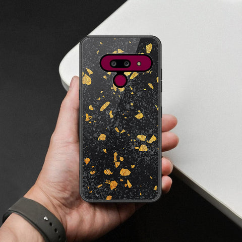 LG G8 ThinQ Cover - Black Marble Series - HQ Premium Shine Durable Shatterproof Case