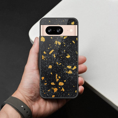 Google Pixel 8 Cover - Black Marble Series - HQ Premium Shine Durable Shatterproof Case
