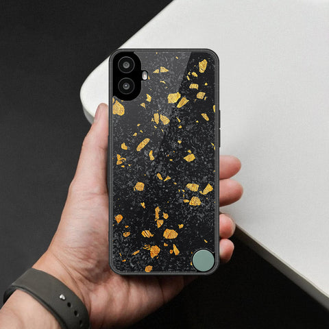 Nothing CMF Phone 1 Cover - Black Marble Series - HQ Premium Shine Durable Shatterproof Case