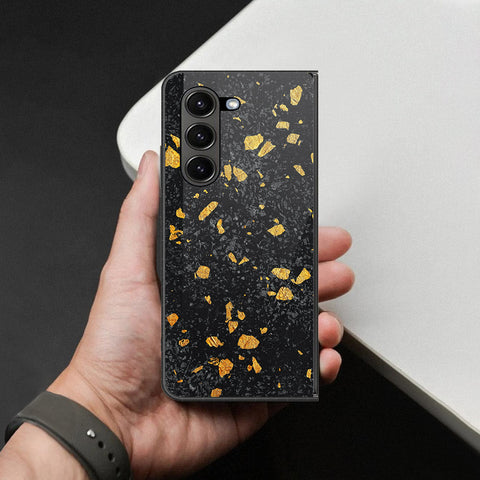 Samsung Galaxy Z Fold 6 5G Cover - Black Marble Series - HQ Premium Shine Durable Shatterproof Case