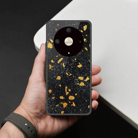 Honor Magic 6 Lite Cover - Black Marble Series - HQ Premium Shine Durable Shatterproof Case