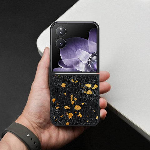 Xiaomi Mix Flip Cover - Black Marble Series - HQ Premium Shine Durable Shatterproof Case
