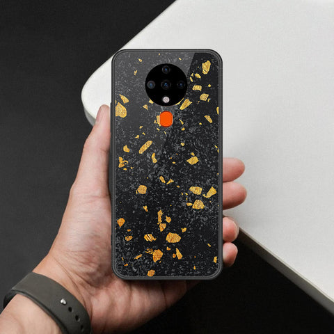 Tecno Spark 6 Cover - Black Marble Series - HQ Premium Shine Durable Shatterproof Case