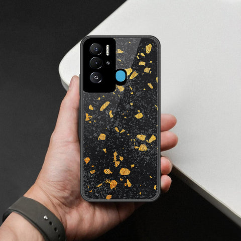 Tecno Pova Neo Cover - Black Marble Series - HQ Premium Shine Durable Shatterproof Case
