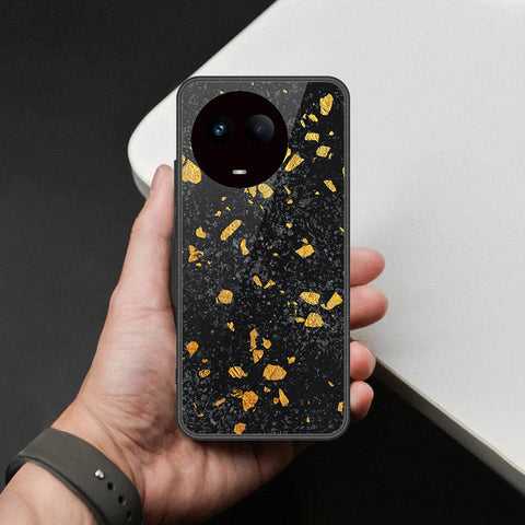 Realme 11 5G Cover - Black Marble Series - HQ Premium Shine Durable Shatterproof Case