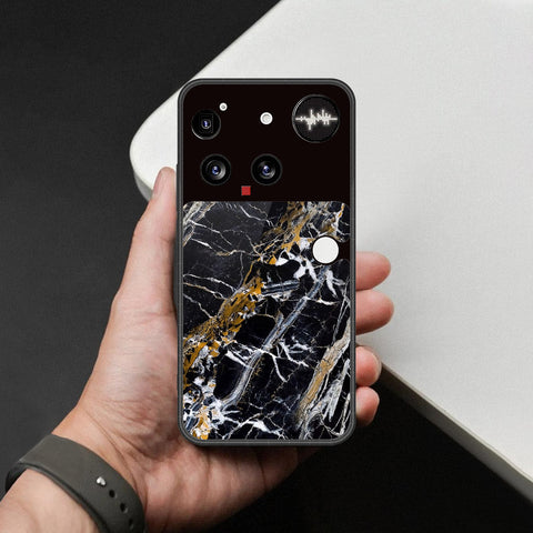 Nothing Phone 3 Cover - Black Marble Series - HQ Premium Shine Durable Shatterproof Case