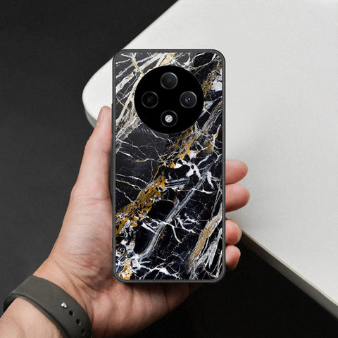 Oppo F27 Pro Plus Cover - Black Marble Series - HQ Premium Shine Durable Shatterproof Case