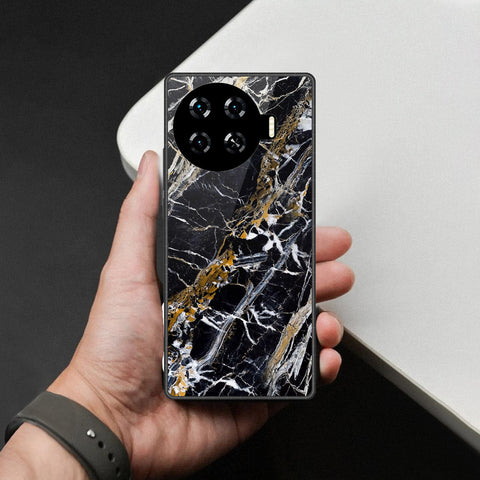 Tecno Spark 20 Pro Plus Cover - Black Marble Series - HQ Premium Shine Durable Shatterproof Case