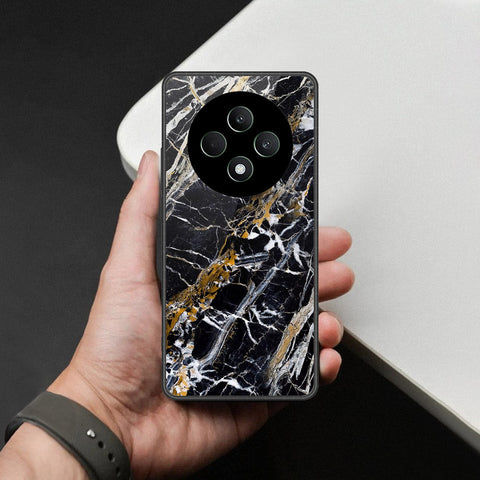 Oppo F27 Cover - Black Marble Series - HQ Premium Shine Durable Shatterproof Case