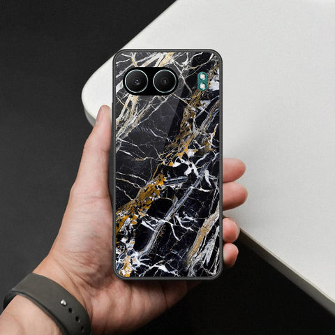 OnePlus Nord 4 Cover - Black Marble Series - HQ Premium Shine Durable Shatterproof Case