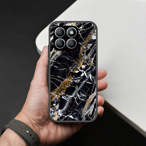 Honor X8b Cover - Black Marble Series - HQ Premium Shine Durable Shatterproof Case