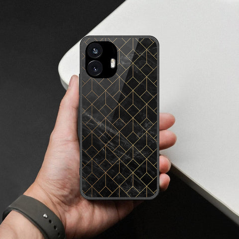 Nothing Phone 2 Cover - Black Marble Series - HQ Premium Shine Durable Shatterproof Case