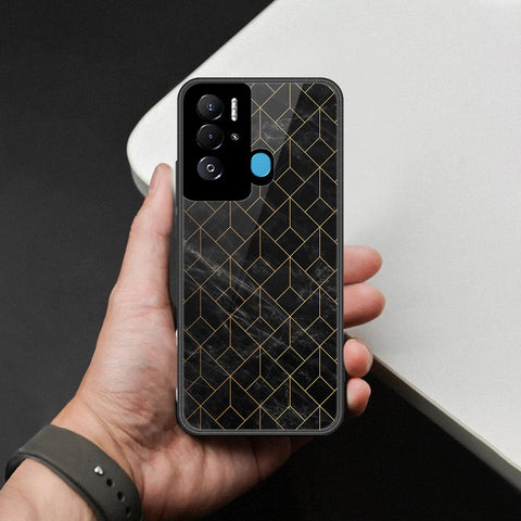 Tecno Pova Neo Cover - Black Marble Series - HQ Premium Shine Durable Shatterproof Case